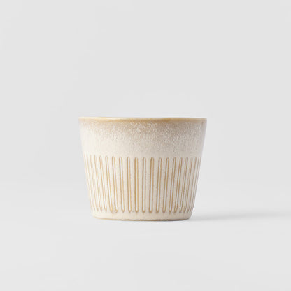 Cup Soba 175ml Ridged Alabaster Glaze - Image 3