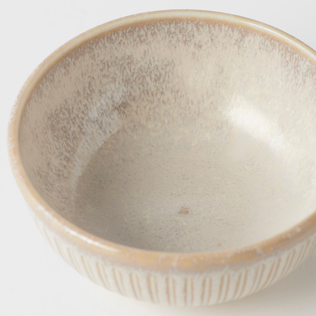 Ramekin Bowl 10cm Ridged Alabaster Glaze - Image 2