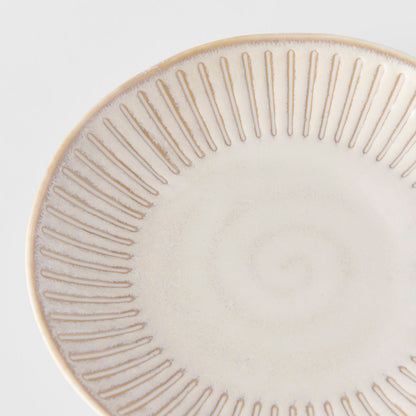 Saucer 14cm Ridged Alabaster Glaze - Image 2