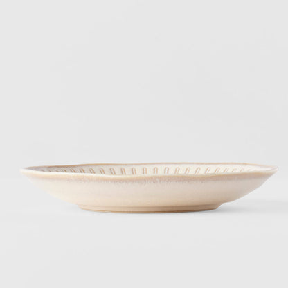 Saucer 14cm Ridged Alabaster Glaze - Image 4