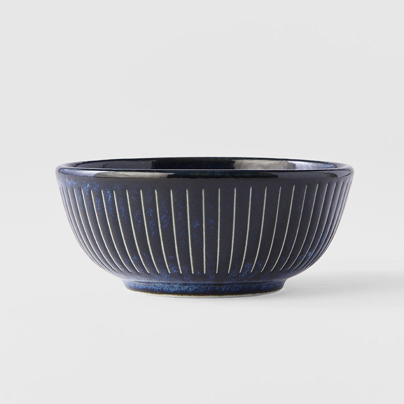 Ramekin Sauce Dish 10.5cm Ridged Indigo Glaze - Image 3