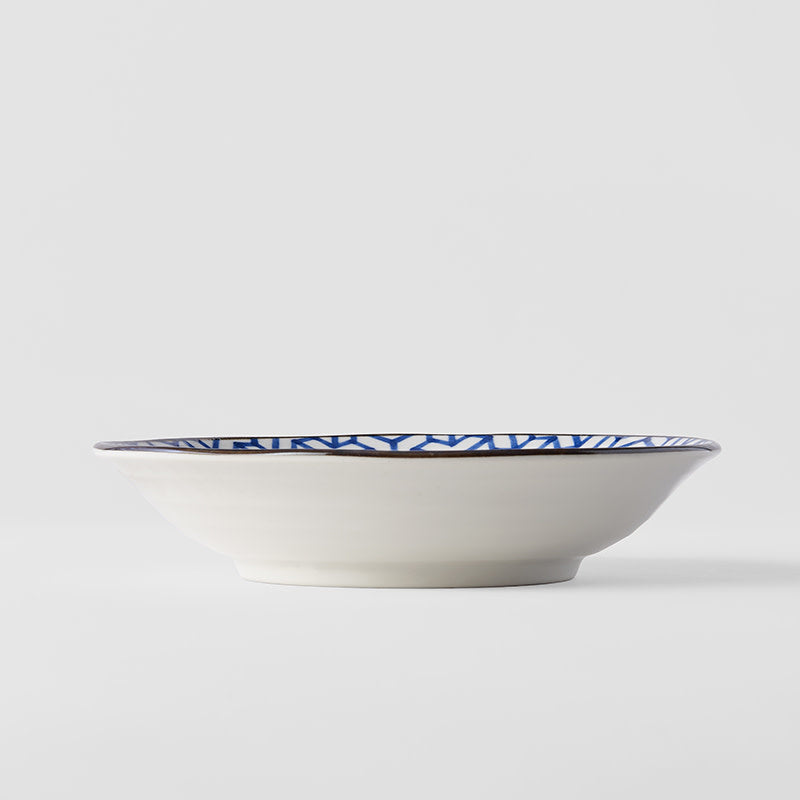 Pasta Bowl 20.5cm Herringbone Design - Image 3