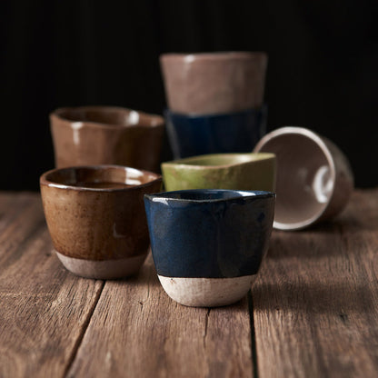 Lopsided Mug 200ml Matcha Green Glaze - Image 3