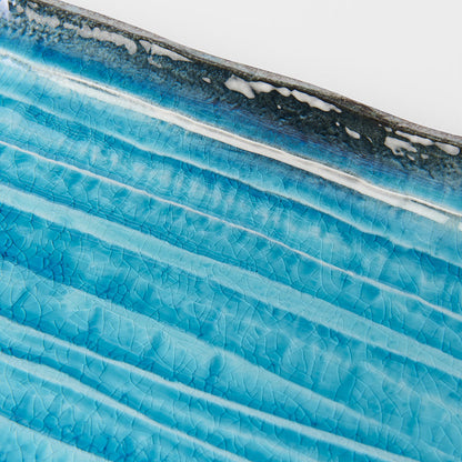 Serving Platter 42cm Sky Blue Glaze - Image 2