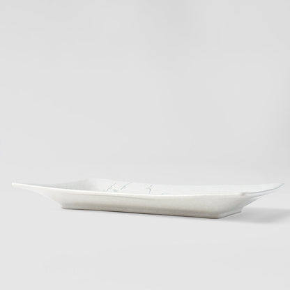 Platter Rectangular 33cm White Blossom Glaze - Image 5