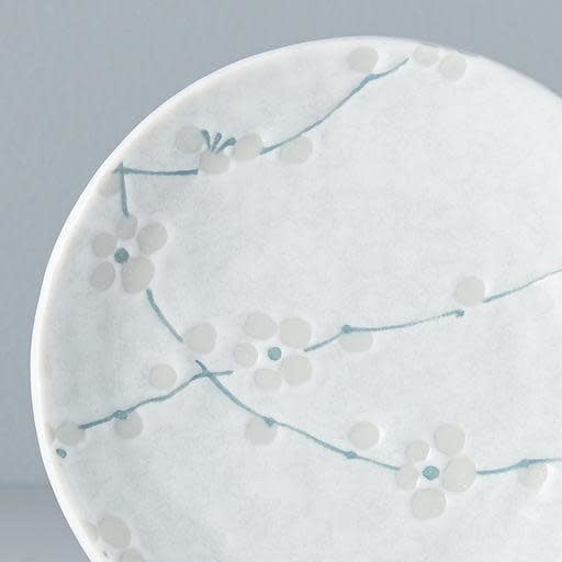 Plate 13cm White Blossom Glaze - Image 2