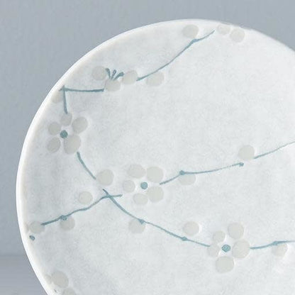 Plate 13cm White Blossom Glaze - Image 2