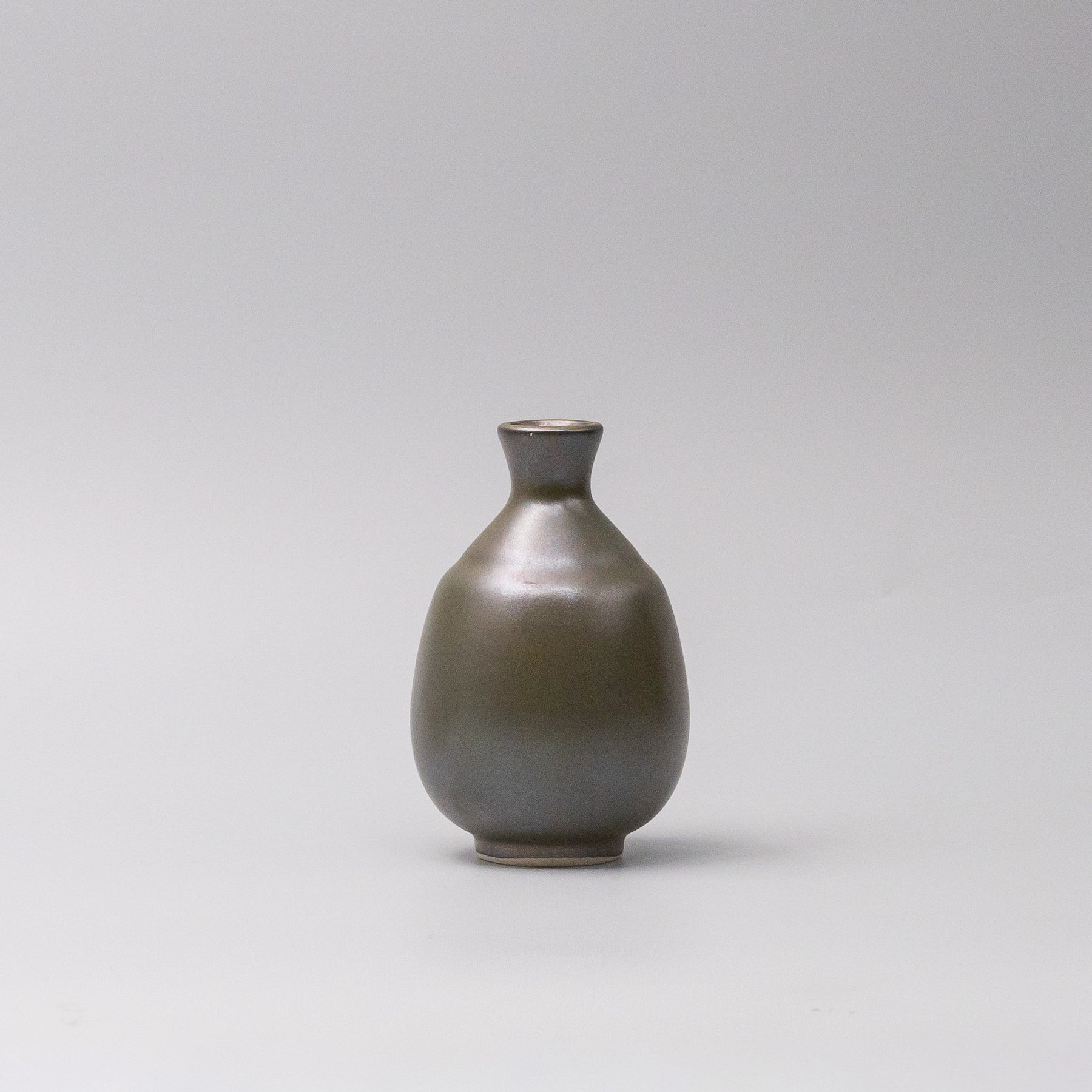 Sake Jug 8cm 275ml Olive Lustre Glaze - Image 2