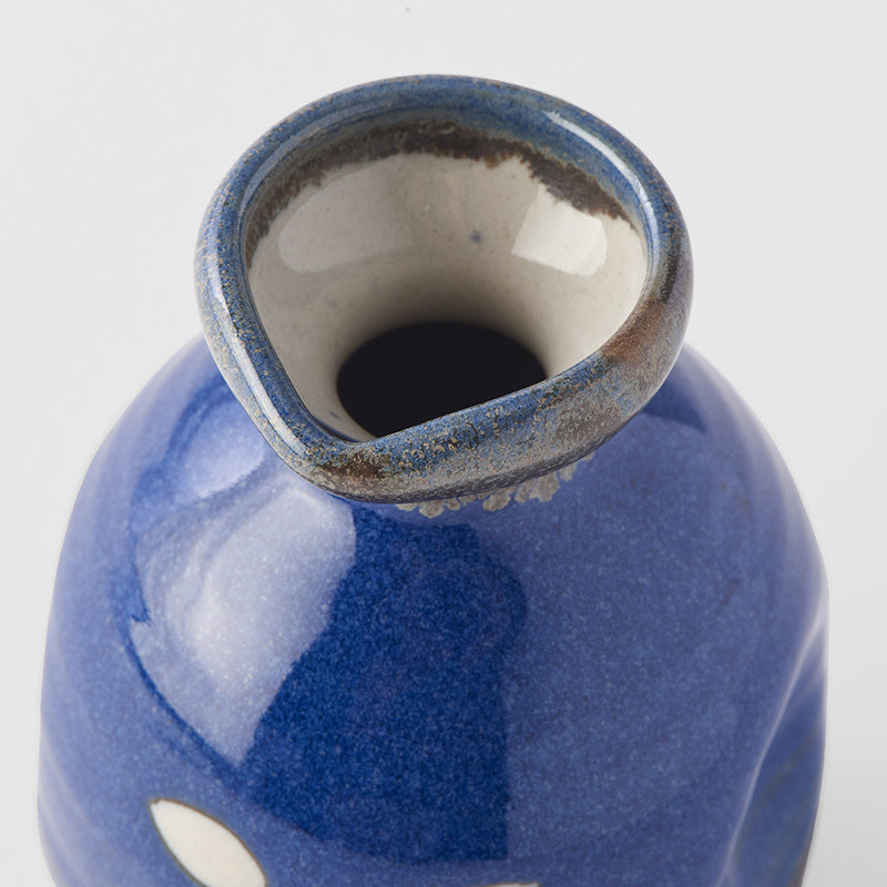 Sake Jug Indigo Blue Glaze - Image 3