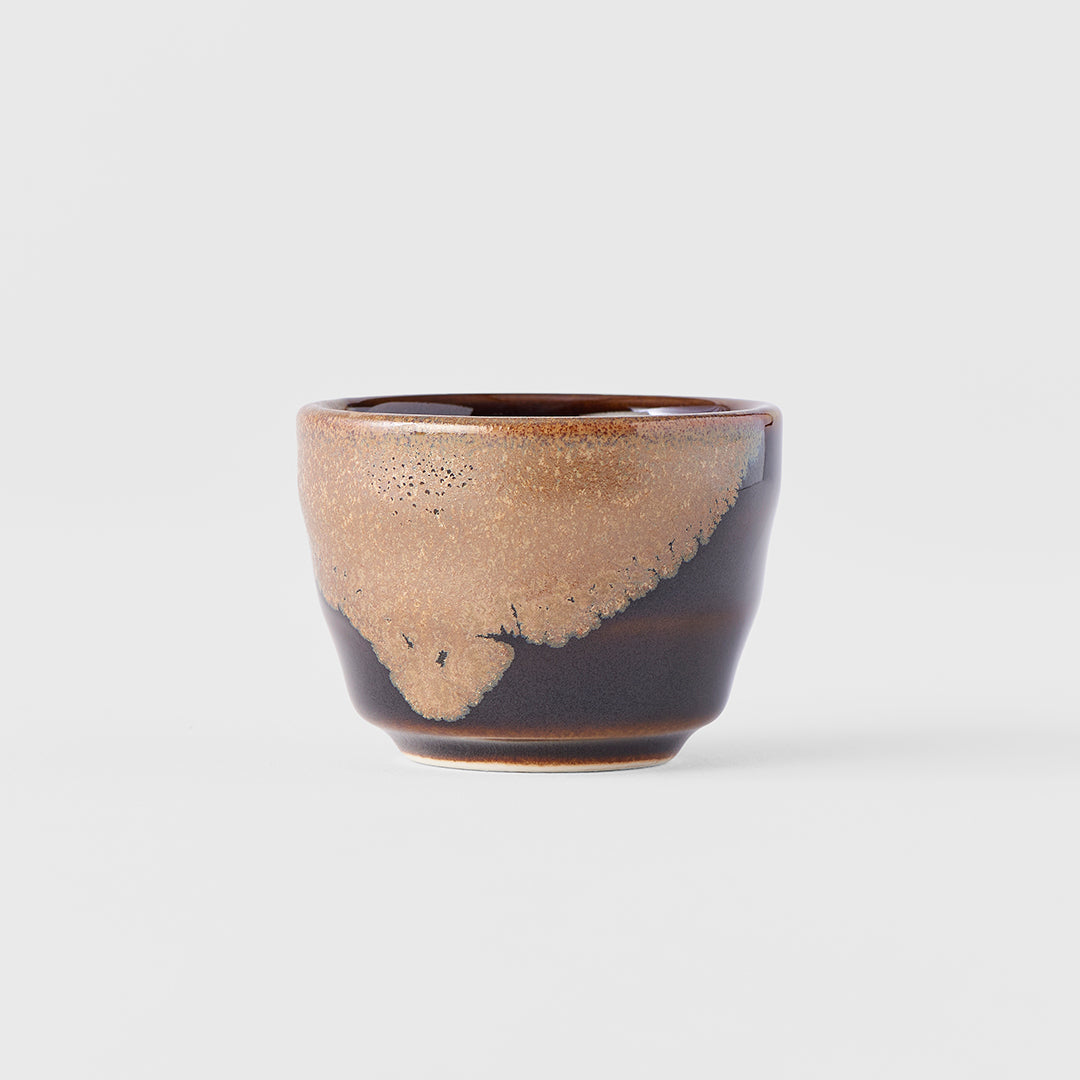 Sake Cup 30ml Brown Black Glaze - Image 2
