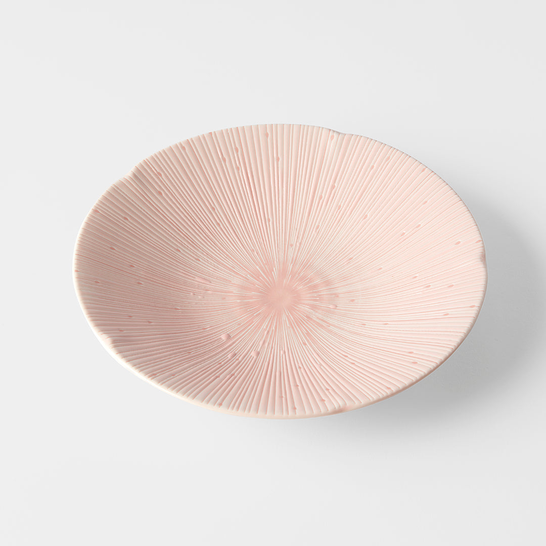 Pasta Bowl 22.5cm Ice Pink Glaze - Image 4