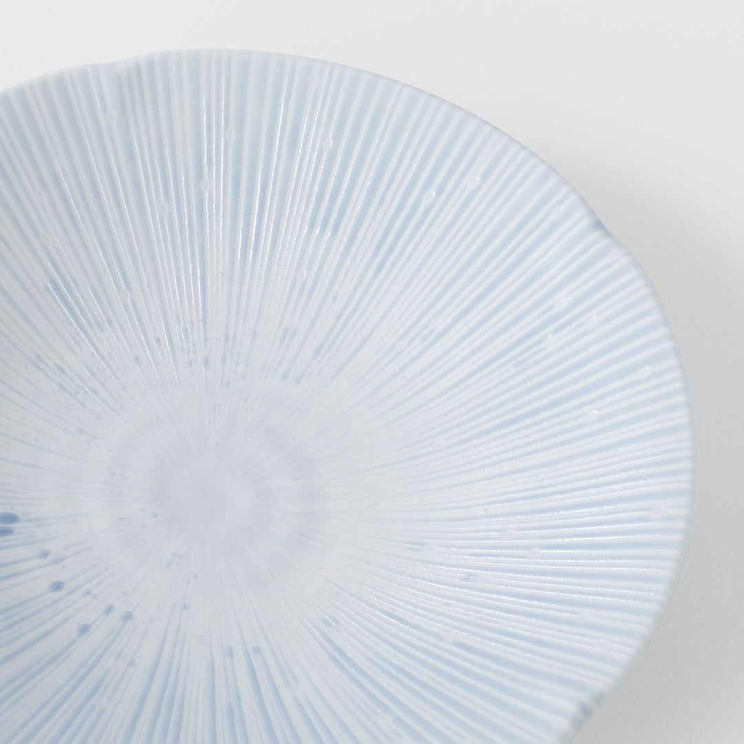 Pasta Bowl 22.5cm Ice Blue Glaze - Image 2