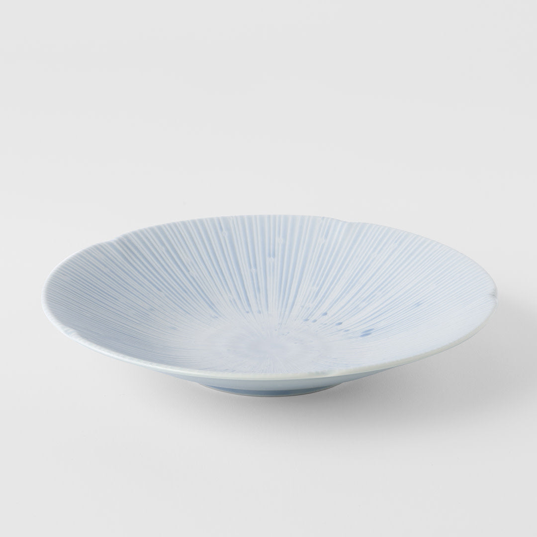 Pasta Bowl 22.5cm Ice Blue Glaze - Image 4