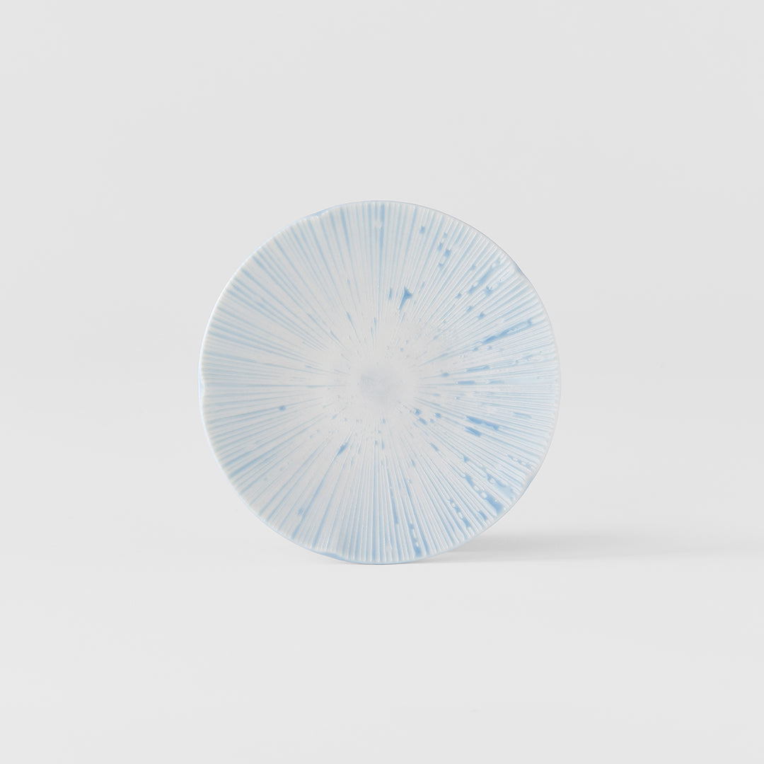Tapas Plate 13cm Ice Blue Glaze - Image 2