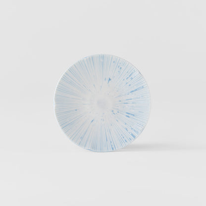 Tapas Plate 13cm Ice Blue Glaze - Image 2