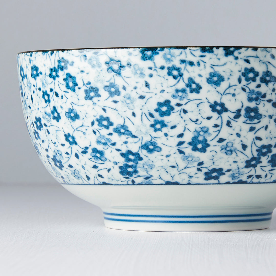 Bowl 16cm Blue Daisy Glaze - Image 2