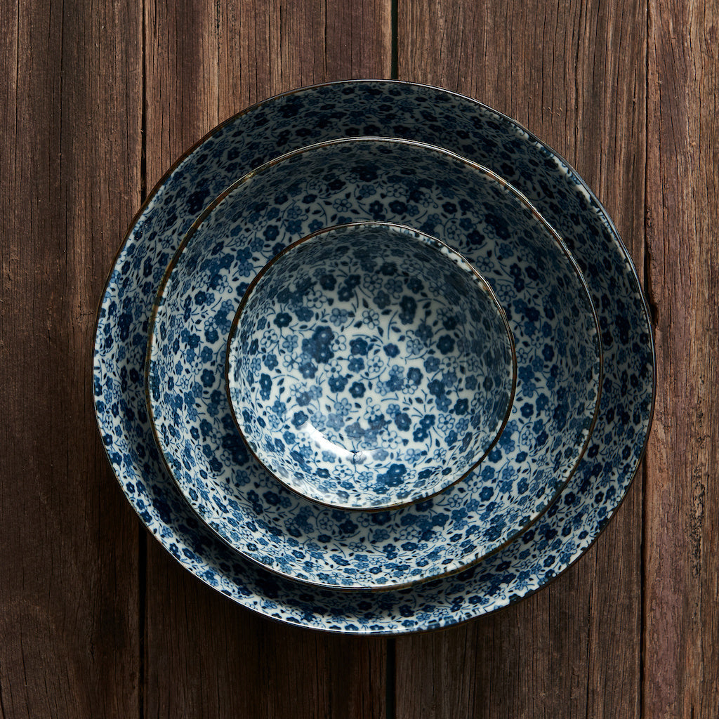 Sauce Dish Organic 11cm Blue Daisy Glaze - Image 5