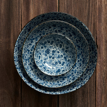 Sauce Dish Organic 11cm Blue Daisy Glaze - Image 5