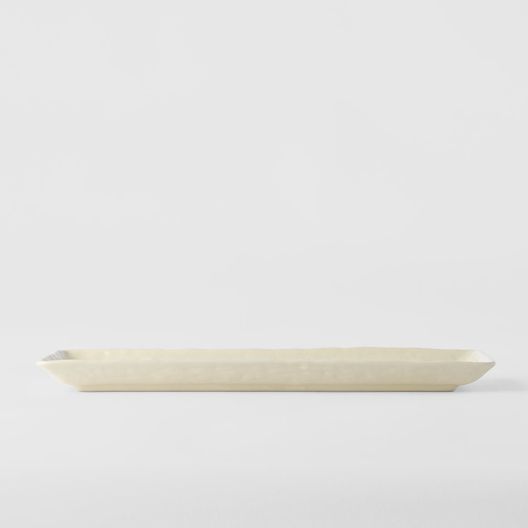 Dumpling Plate 33cm Ivory White Glaze - Image 2