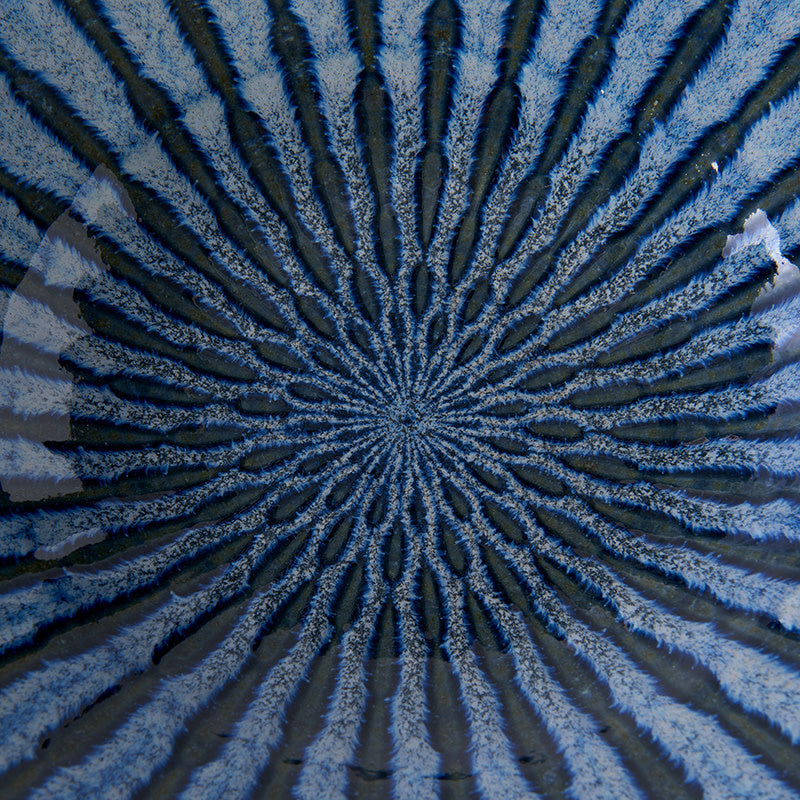 Bowl 24cm Indigo Drip Glaze - Image 2