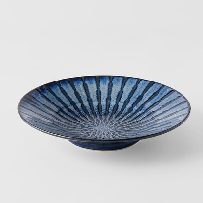 Bowl 24cm Indigo Drip Glaze - Image 3