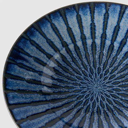 Bowl 24cm Indigo Drip Glaze - Image 4