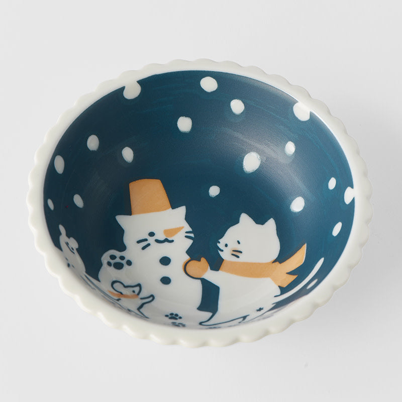 Pasta Bowl 14cm Snow cat Design - Image 4