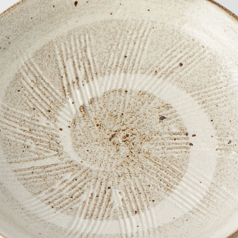 Plate Organic 13cm Spiral Sand Glaze - Image 2