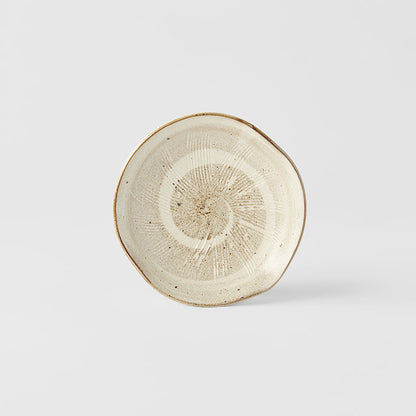 Plate Organic 13cm Spiral Sand Glaze - Image 4