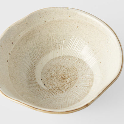 Bowl Organic 18cm Spiral Sand Glaze - Image 2