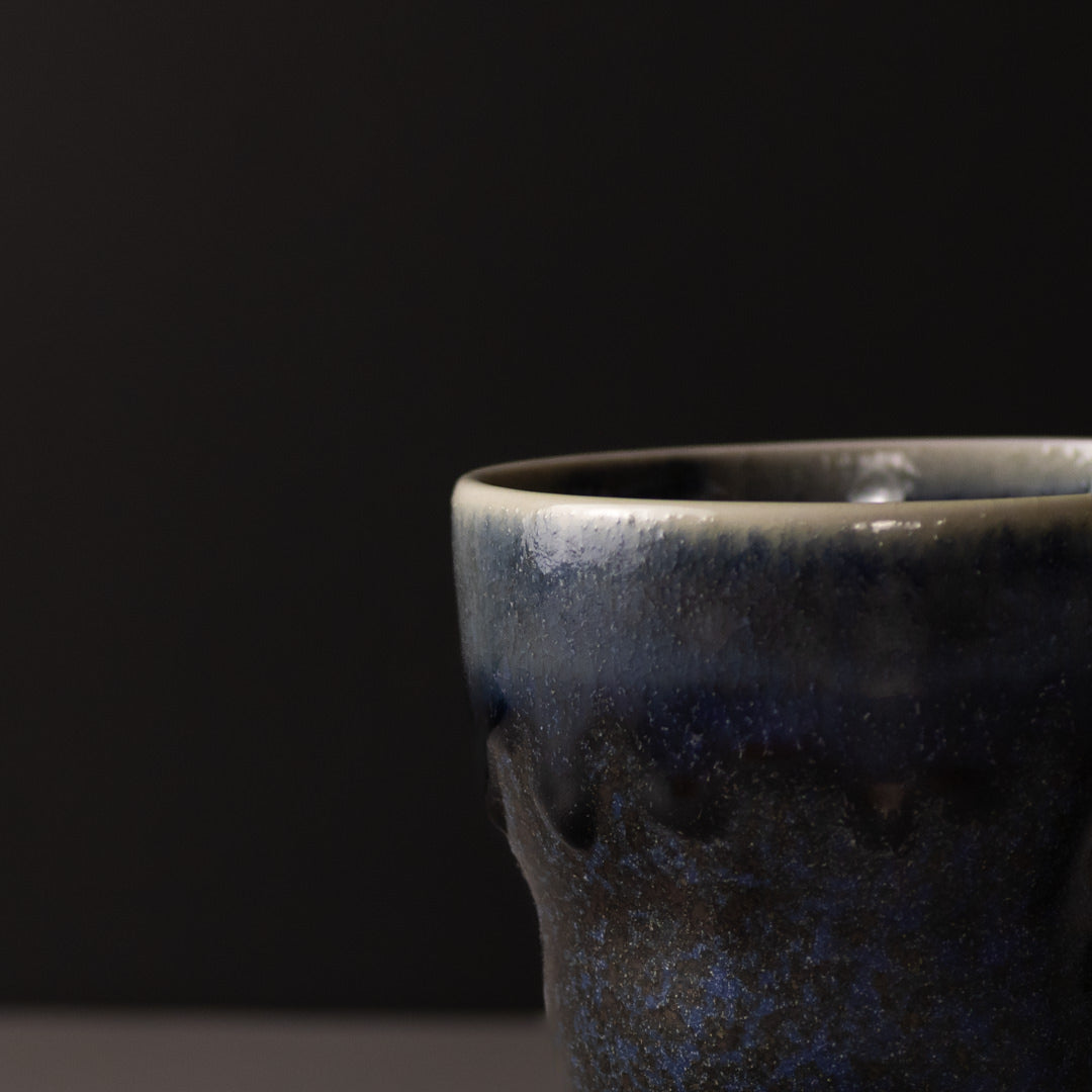 Mug Yunomi 280ml Dark Indigo Glaze - Image 2