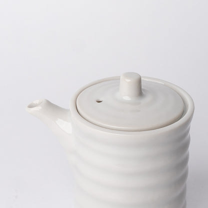 Soy Pot Ribbed 170ml White Glaze - Image 3