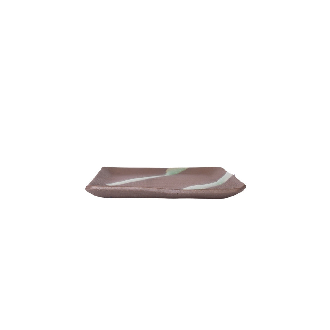 Saucer Apex 12.8cm Green Bisque Glaze - Image 2