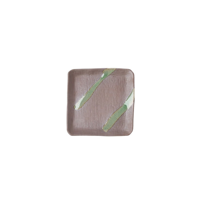 Saucer Apex 12.8cm Green Bisque Glaze - Image 5