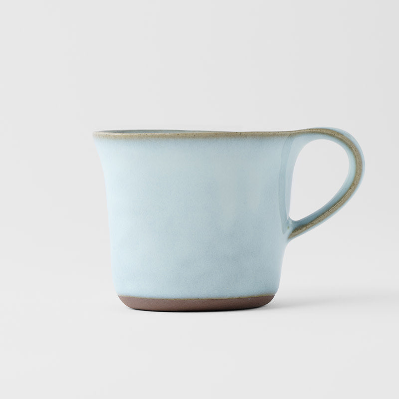 Cup 130ml Swoop Ice Blue Glaze - Image 3