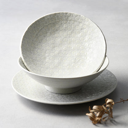Tapas Bowl 13cm White Star Glaze - Image 4