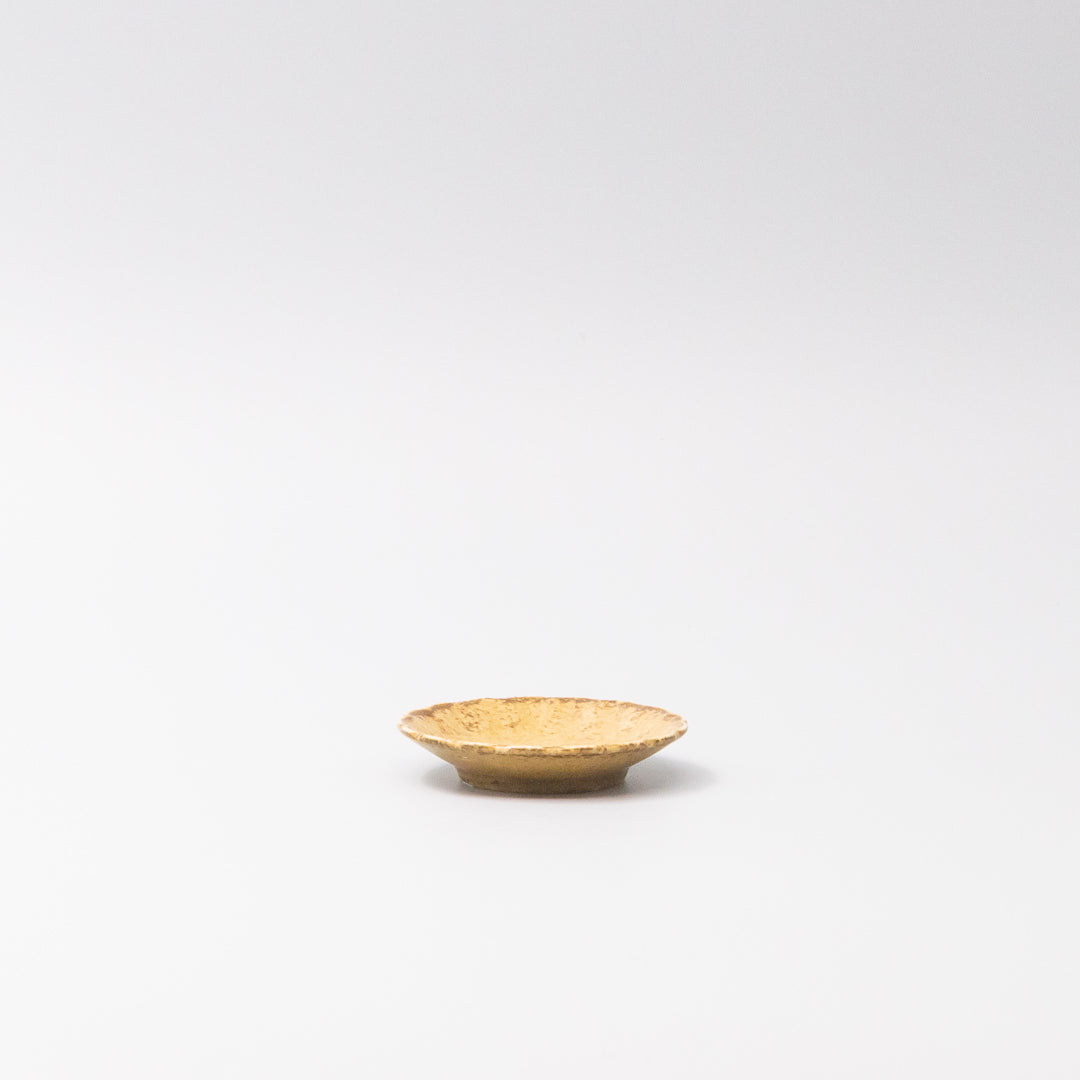 Sauce Dish 8cm Scallop Ochre Fade Glaze - Image 3