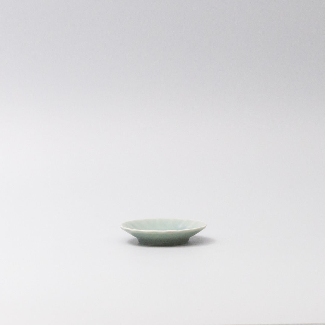 Sauce Dish 8cm Scallop Celadon Gloss Glaze - Image 3