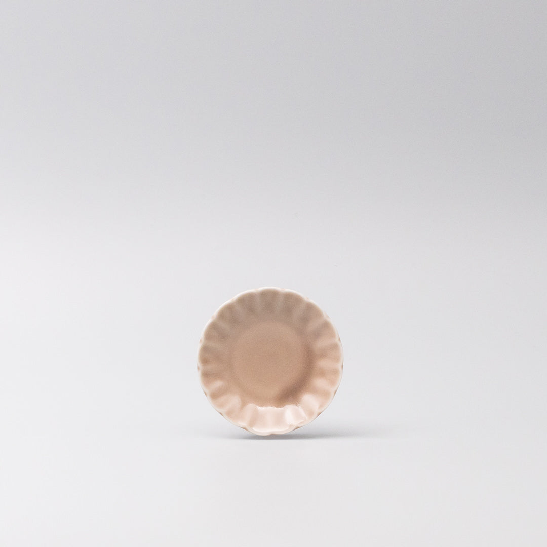 Sauce Dish 8cm Scallop Blush Gloss Glaze - Image 4