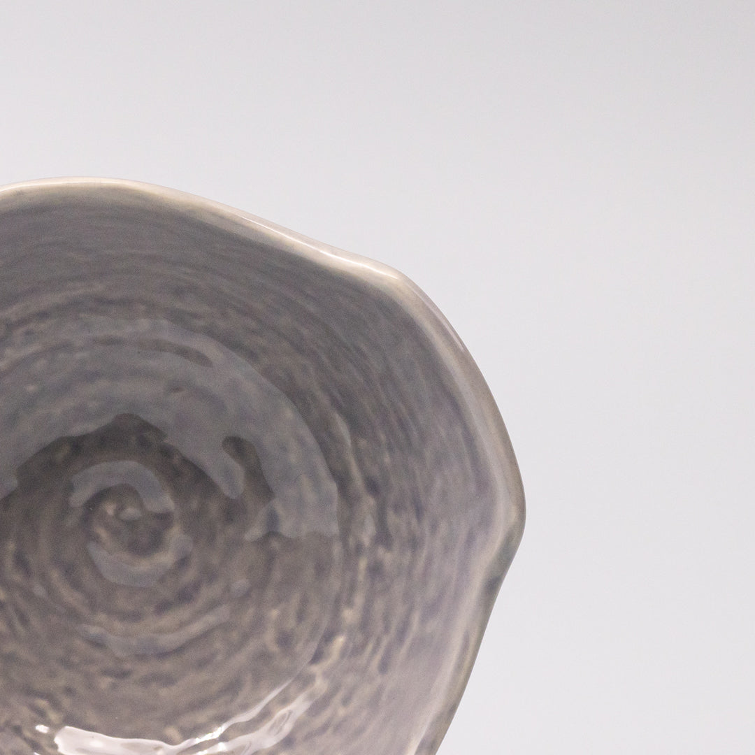 Bowl with Handle 13cm Amethyst Glaze - Image 4