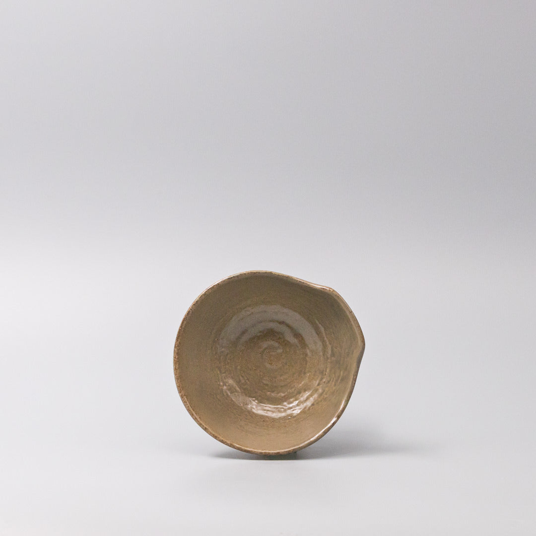 Bowl with Handle 13cm Hazel Glaze - Image 2