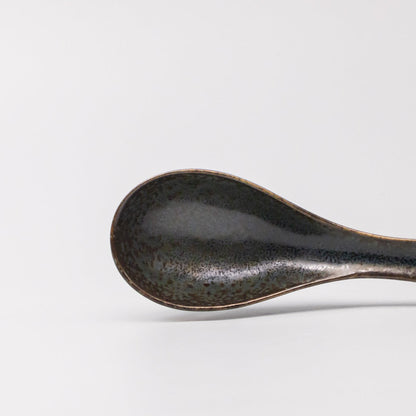 Spoon 16cm Dark Blue Glaze - Image 3