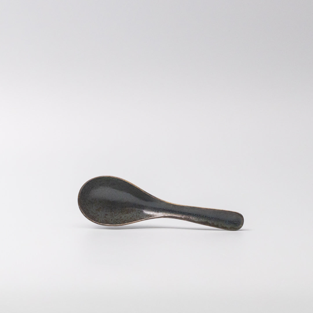 Spoon 16cm Dark Blue Glaze - Image 4