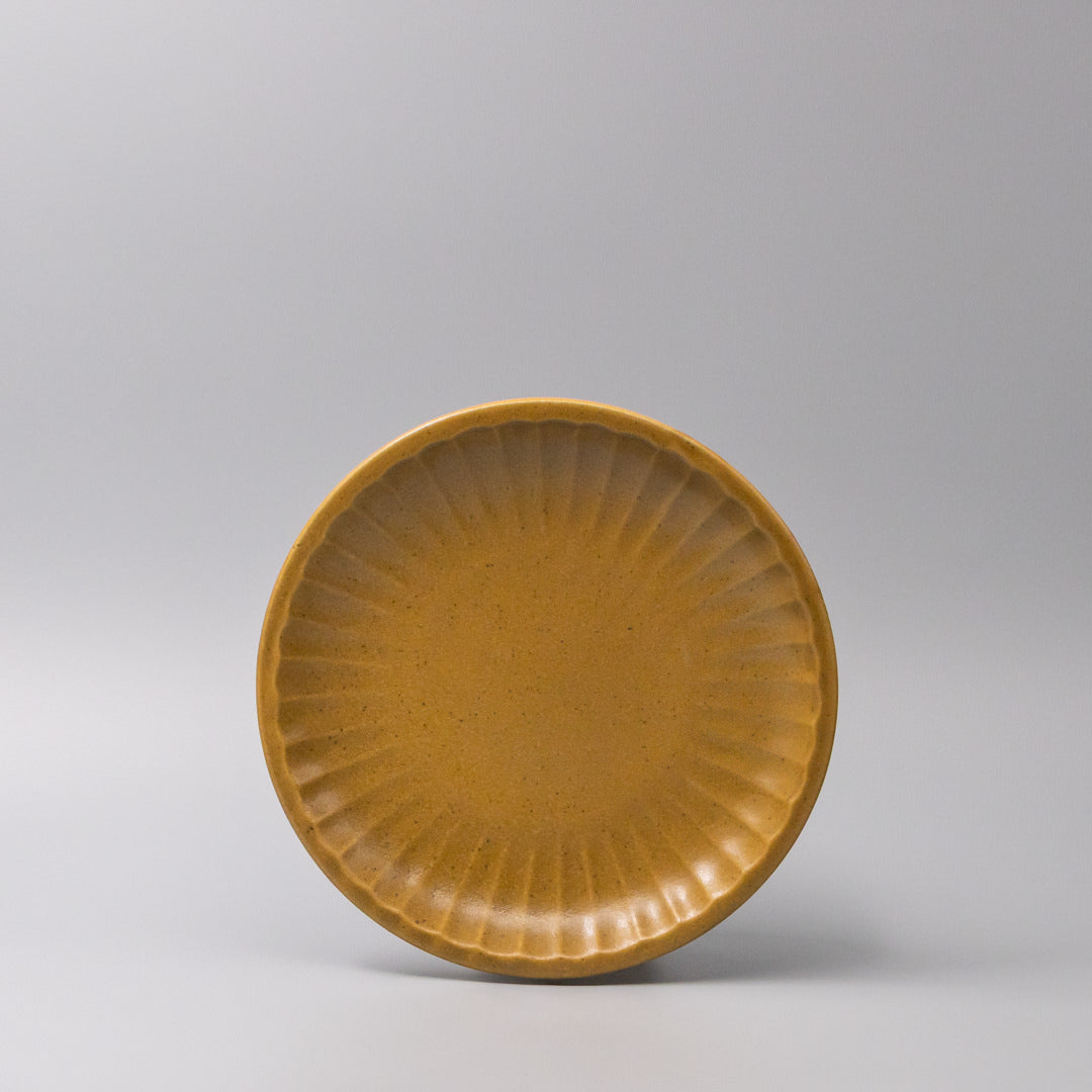 Plate 21.5cm Sunburst Turmeric Glaze - Image 3