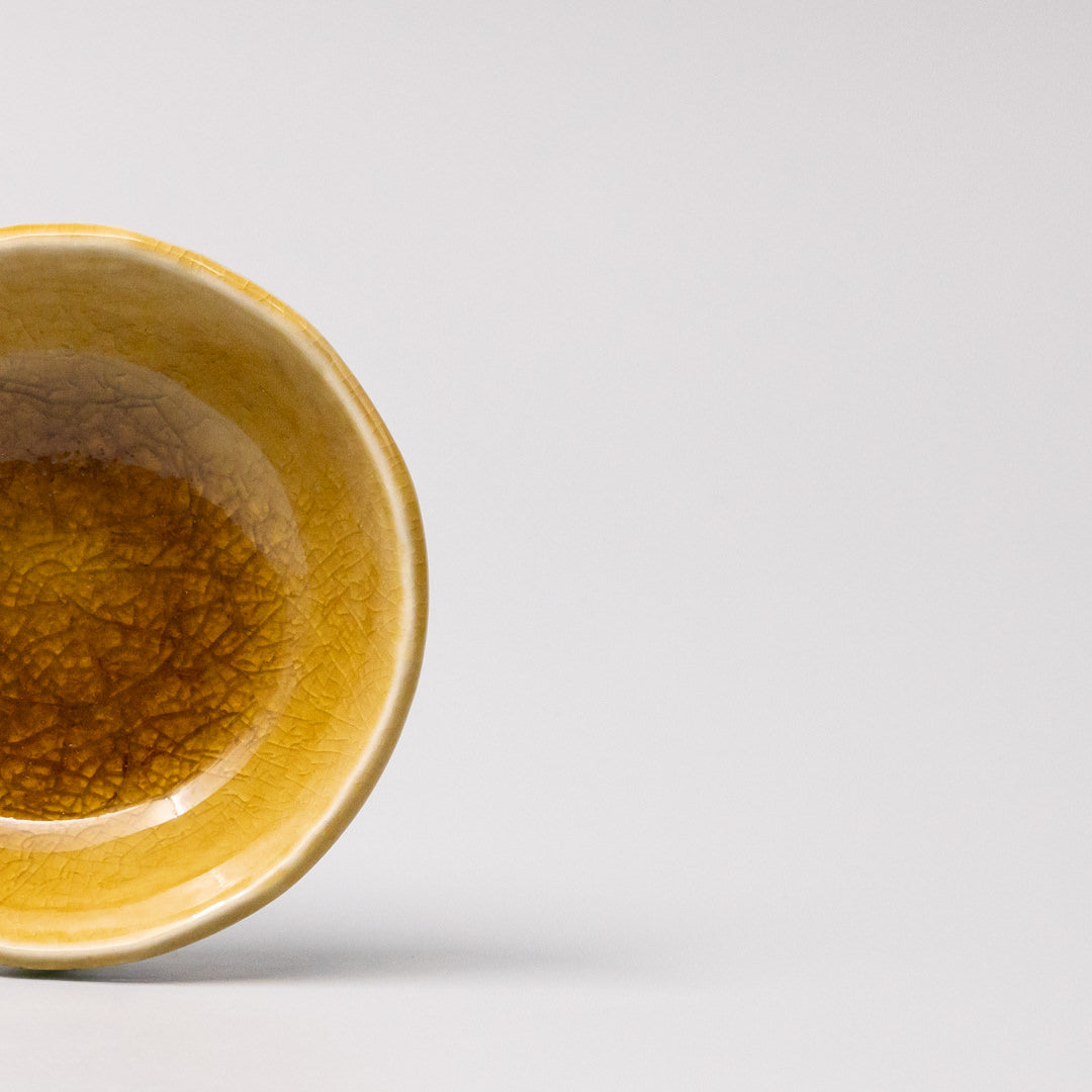 Sauce Dish 9cm Amane Amber Glaze - Image 2