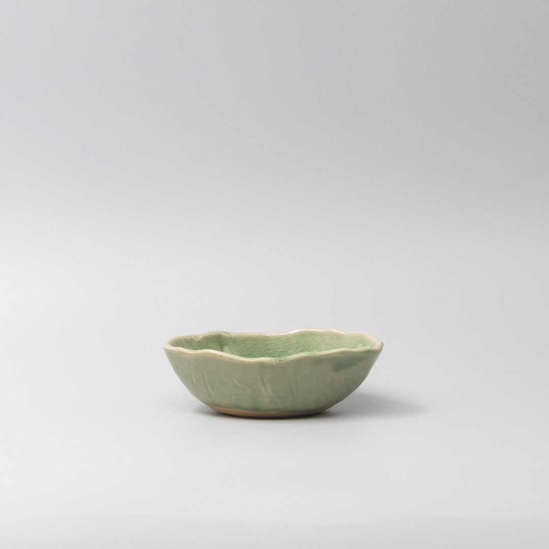 Bowl Oval 13.5cm Amane Emerald Glaze - Image 2