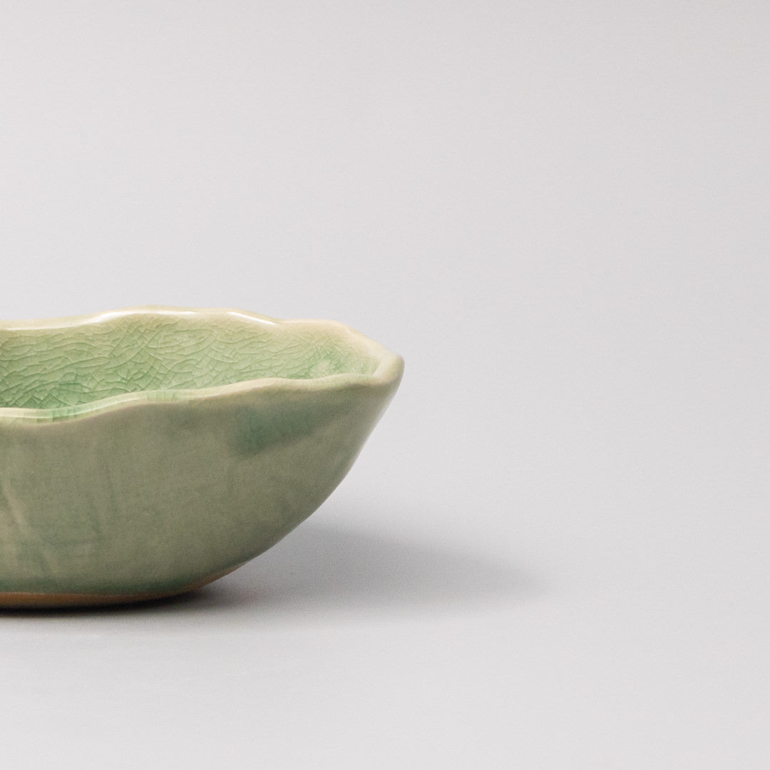 Bowl Oval 13.5cm Amane Emerald Glaze - Image 4
