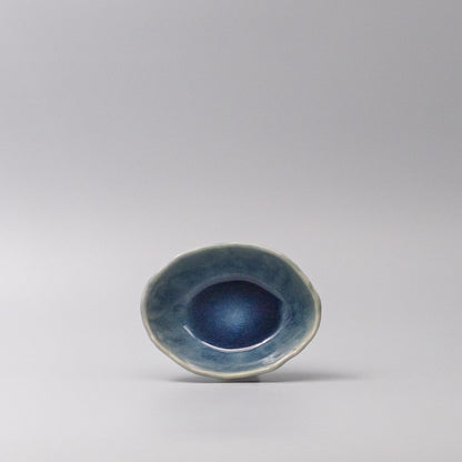 Bowl Oval 13.5cm Amane Sapphire Glaze - Image 3