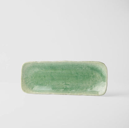 Plate Sashimi 31cm Amane Emerald Glaze - Image 3