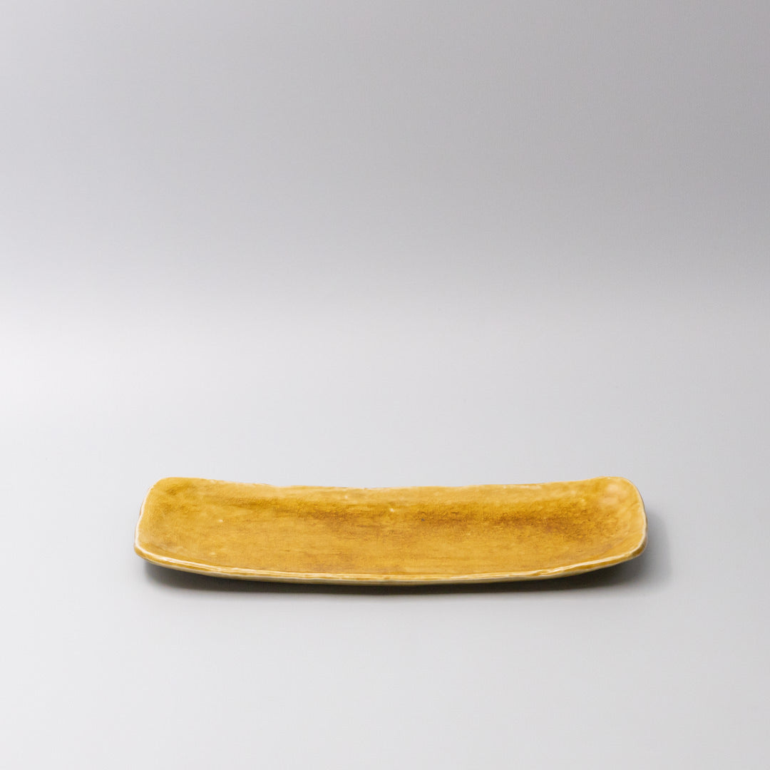 Plate Sashimi 31cm Amane Amber Glaze - Image 4